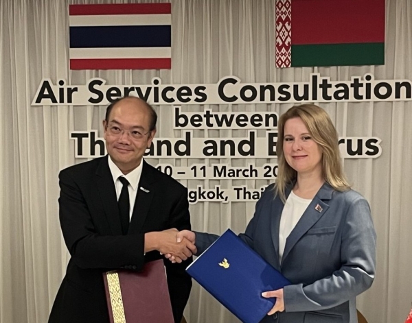 The aviation administrations of Belarus and the Kingdom of Thailand signed a Memorandum of Understanding