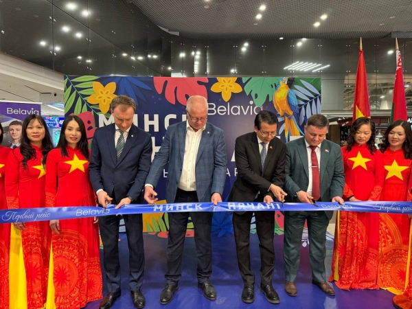 Торжественное открытие рейса «Белавиа» во вьетнамский Нячанг состоялось в Национальном аэропорту Минск