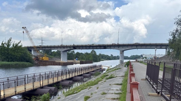 Рэканструкцыя моста праз Мухавец у Кобрыне знаходзіцца ў завяршальнай стадыі