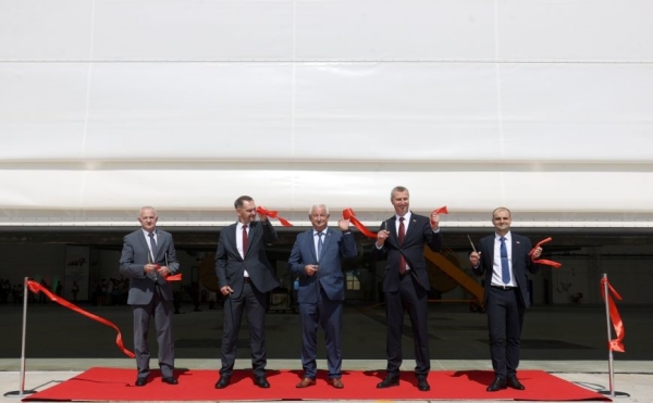 Alexey Lyakhnovich took part in the grand opening of a modern painting complex at Minsk Civil Aviation Plant No. 407
