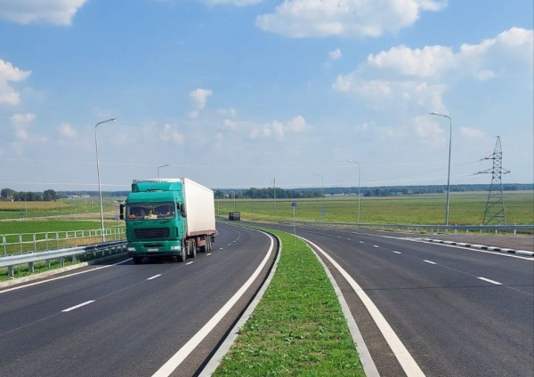 Traffic opened on updated section of bypass road in Lida