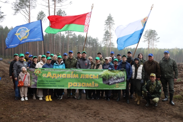 Центральный аппарат Минтранса принял участие в республиканской добровольной акции «Аднавім лясы разам!»